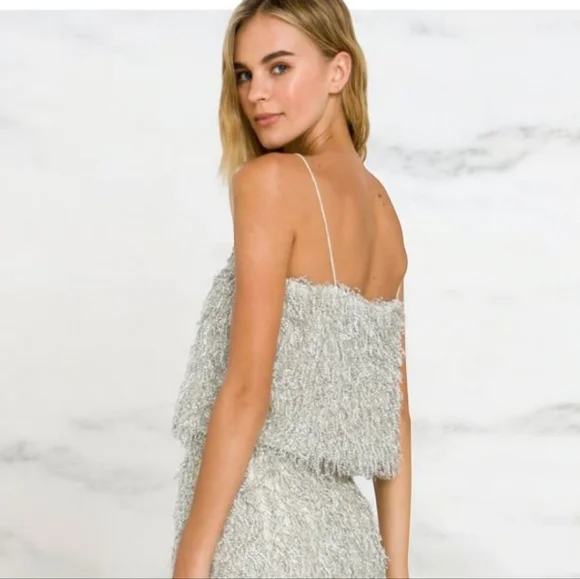 NWT Revolve 2 PIECE Endless Rose Fringe Skirt Set in Purple Size Small - Picture 4 of 14